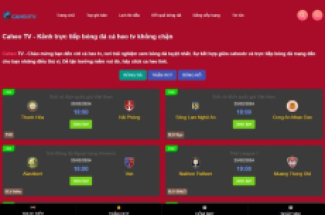 Caheo TV - Trang web xem bóng đá trực tuyến cực hot
